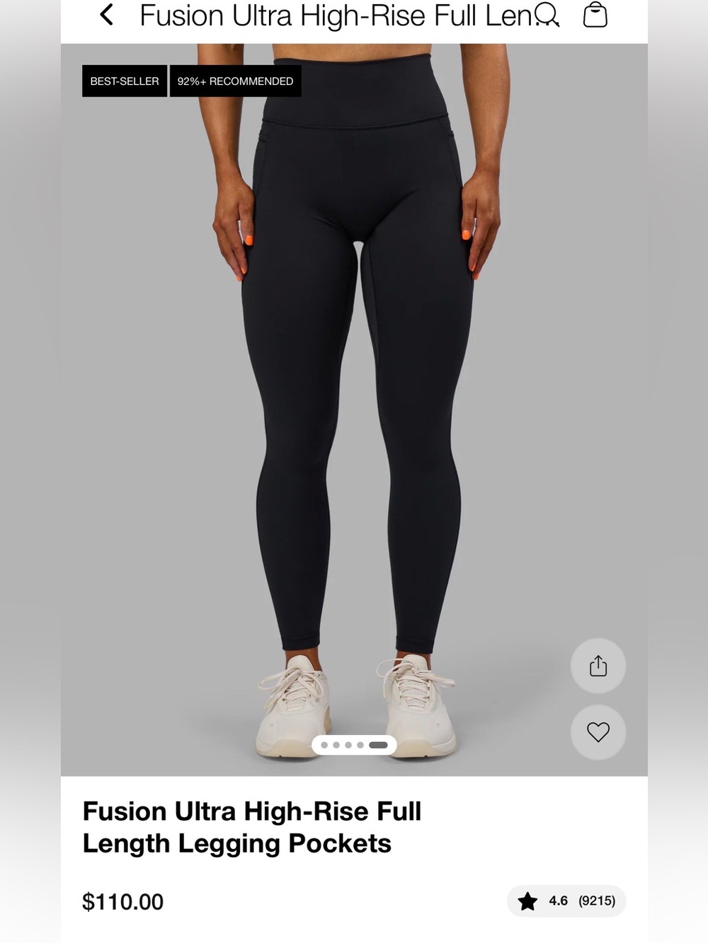 Fusion Ultra High-Rise Legging Pockets S